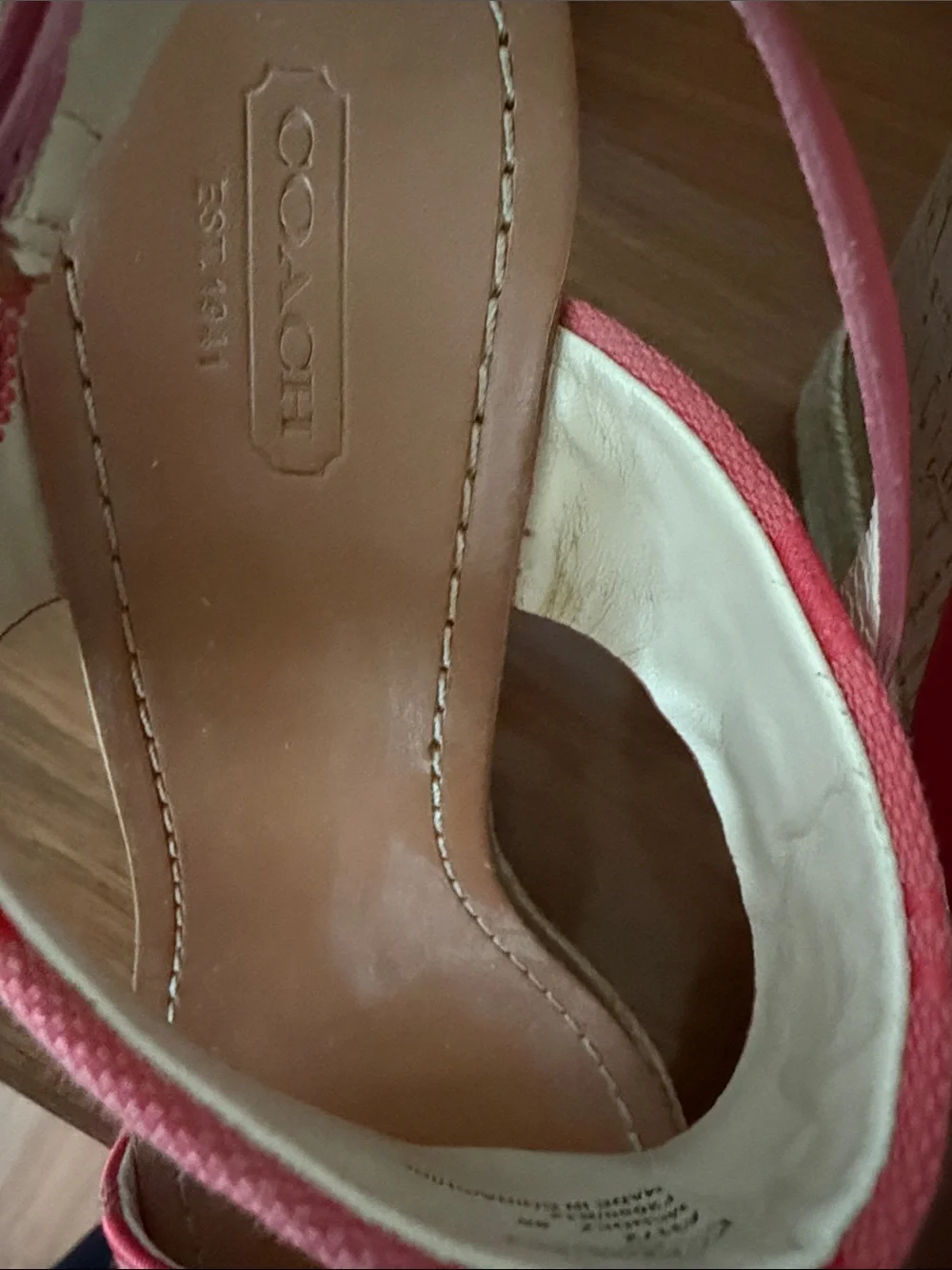 Coach Coral Espadrille Wedge Sandals